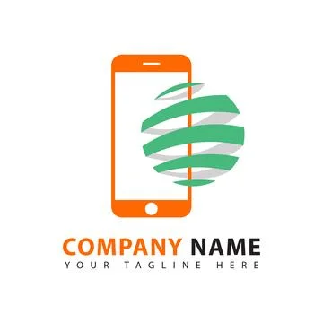 Phone world globe icon Illustrazione stock
