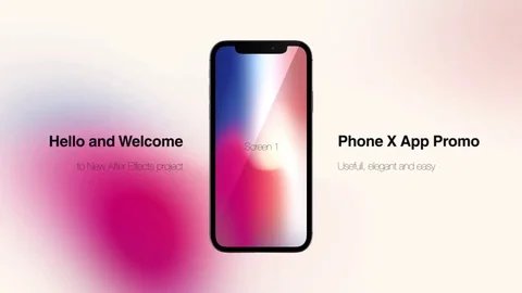 Phone X App Promo Stock After Effects