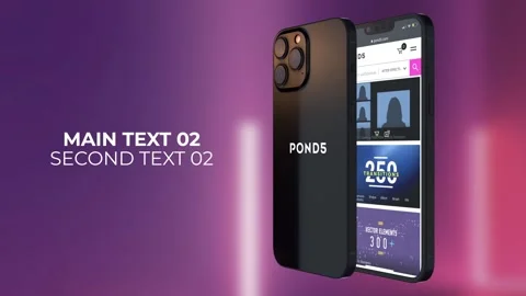 Phone13 Mockup After Effects stock