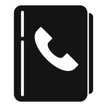 Phonebook icon simple vector. Contact call Stock Illustration