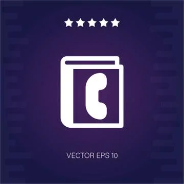 Phonebook vector icon Stock Illustration