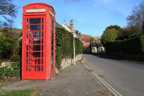 Phonebox callbox british Stock Photos