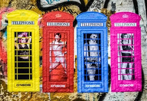 Phoneboxes Fotos Stock