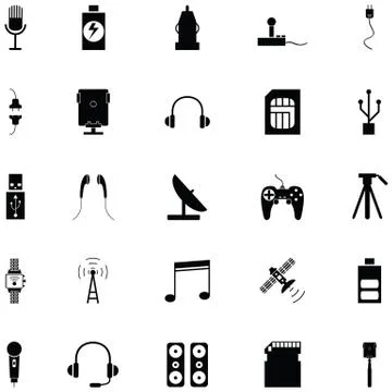 Phonec accessories icon Illustrazione stock