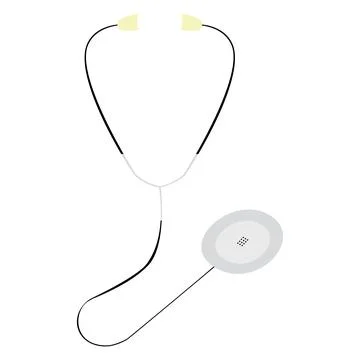 Phonendoscope colored Иллюстрация