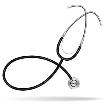 Phonendoscope. Realistic image. Isolated object on white background. Vector. Stock-Illustration