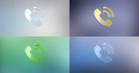 PhoneRing 3d Icon Video stock 67354643