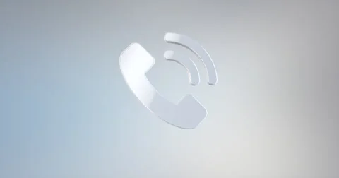 PhoneRing White 3d Icon Stock Footage 67354523