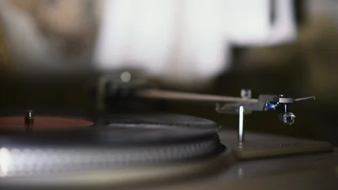Phonograph with hand Stock Footage 99354885