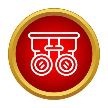 Phoropter icon representing eye exam and optometry Stock Illustration