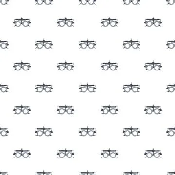 Phoropter pattern for ophthalmology and vision testing Stock Illustration