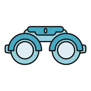 Phoropter vision test equipment for eye examination 스톡 일러스트