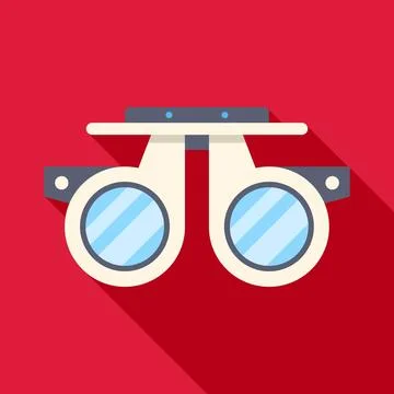 Phoropter vision testing equipment for eye exam Stock Illustration