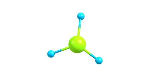 Phosphine molecular structure isolated on white Stock Illustration