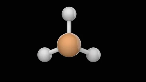 Phosphine PH3. Seamless loop. RGB + Alpha (Transparent) channel. Stock Footage 153894763
