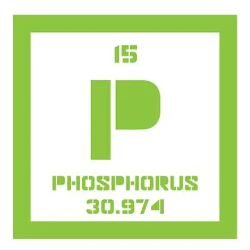 Phosphorus chemical element Stock Illustration