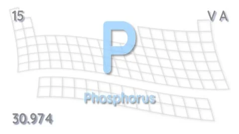 Phosphorus chemical element  physics and chemistry illustration backdrop イラスト素材