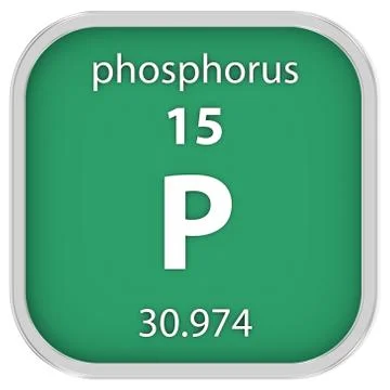 Phosphorus material sign Foto stock