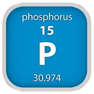 Phosphorus material sign Stock Photos