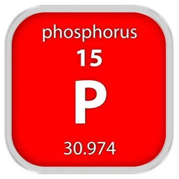 Phosphorus material sign Fotos Stock