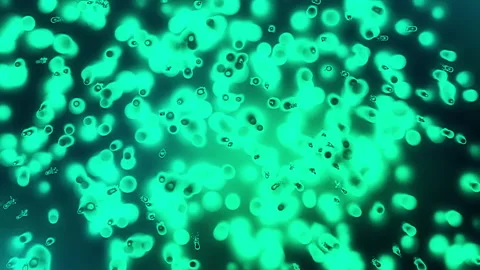 Phosphorus particles disintegrate Stock-Footage 152036565