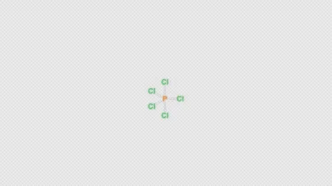 Phosphorus Pentachloride PCl5 Lewis Structure Animation Clean No Text Alpha 4K 库存影片 339310266