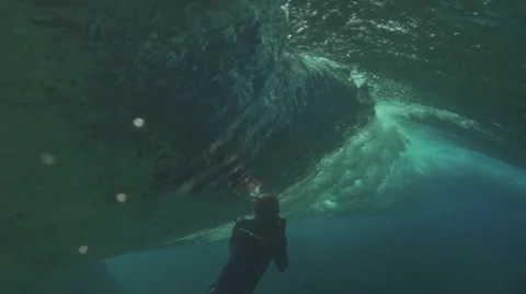 PHOTGRAPH WAVE UNDERWATER Stock Footage 32273166