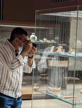 Photo of ancient objects in the historic museum of Iraq Stock Photos