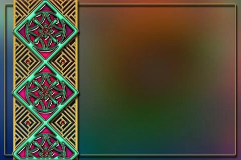 Photo background layout design Stock Illustration