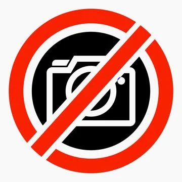 Photo ban. Stock Illustration