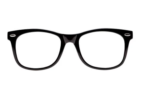 Photo black nerd spectacle frames Stock Photos