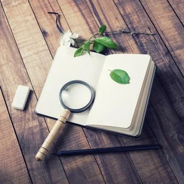 Photo of blank notebook Stock Photos