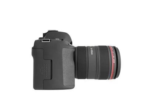 Photo camera 3d render on white background Stock Illustration