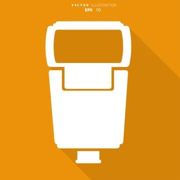 Photo camera flashlight web icon. Stock Illustration