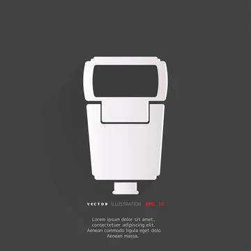Photo camera flashlight web icon. Stock Illustration