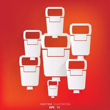 Photo camera flashlight web icon. Stock Illustration