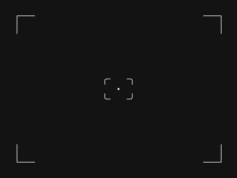 Photo camera frame viewfinder template. Modern focusing digital display screen Stock Illustration