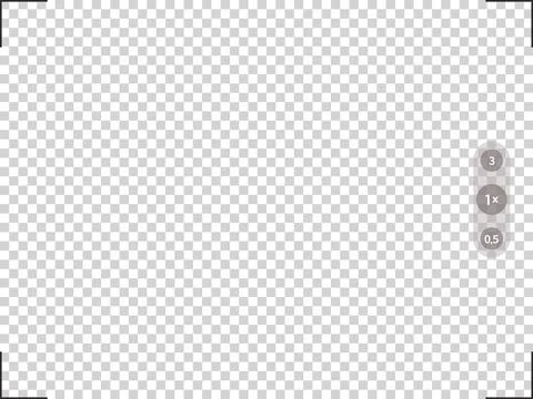 Photo camera frame viewfinder template. Vector illustration with zoom buttons. Stock Illustration