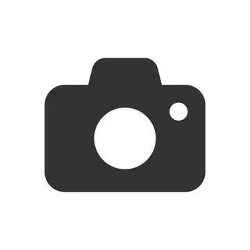 Photo camera glyph vector icon Illustrazione stock