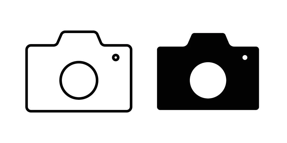 Photo Camera icon graphic element. web icon set Stock Illustration