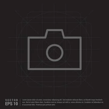 Photo camera icon 스톡 일러스트
