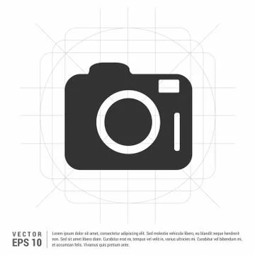 Photo camera icon 스톡 일러스트