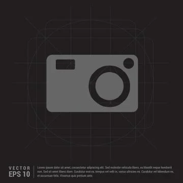 Photo camera icon 스톡 일러스트
