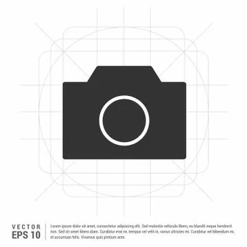 Photo camera icon 스톡 일러스트