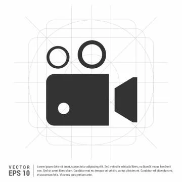 Photo camera icon 스톡 일러스트