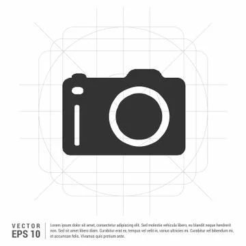 Photo camera icon 스톡 일러스트