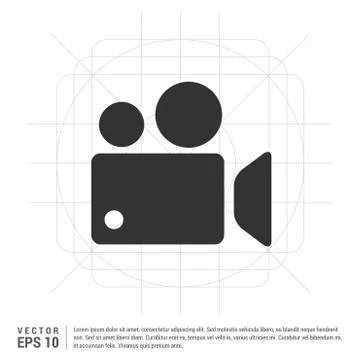 Photo camera icon 스톡 일러스트