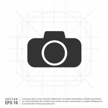 Photo camera icon 스톡 일러스트