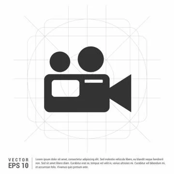 Photo camera icon 스톡 일러스트
