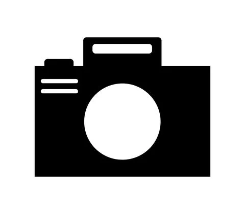Photo camera icon in vector on white background Stock Illustration